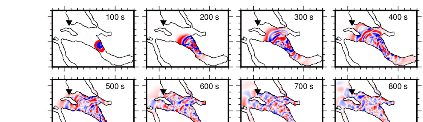 Simulated tsunami propagation in Karrat Fjord after the 2017 Nuugaatsiaq landslide